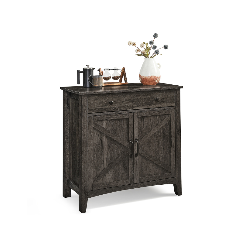 Buffet Cabinet - With Storage And Drawer - Farmhouse Style