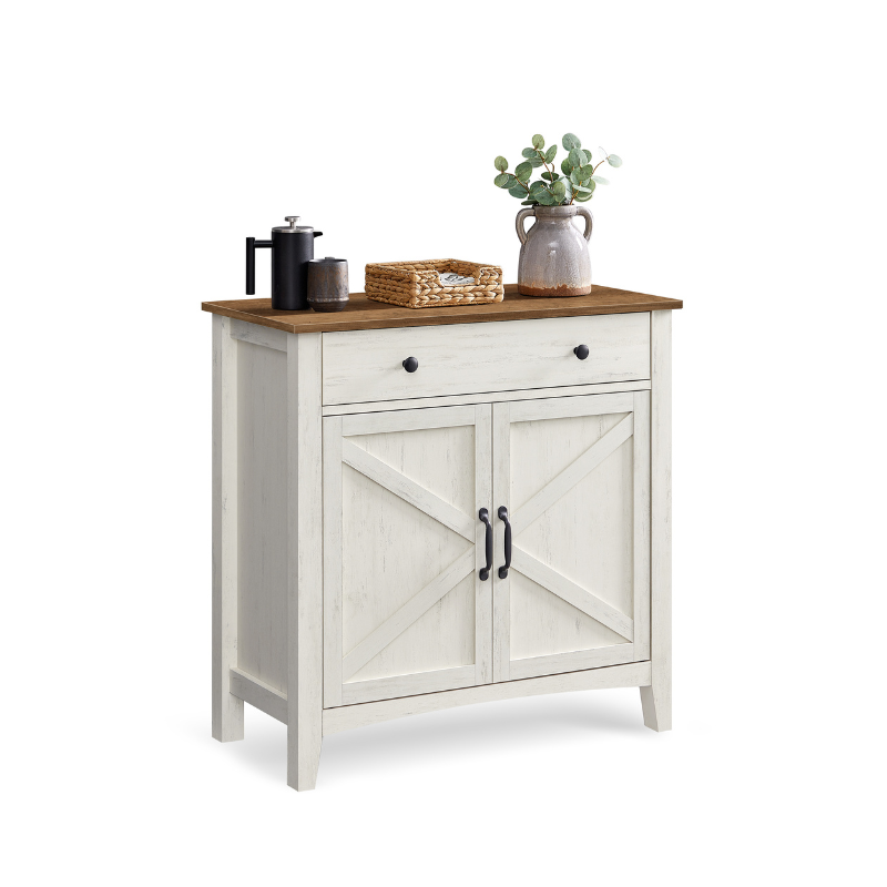 Buffet Cabinet - With Storage And Drawer - Farmhouse Style