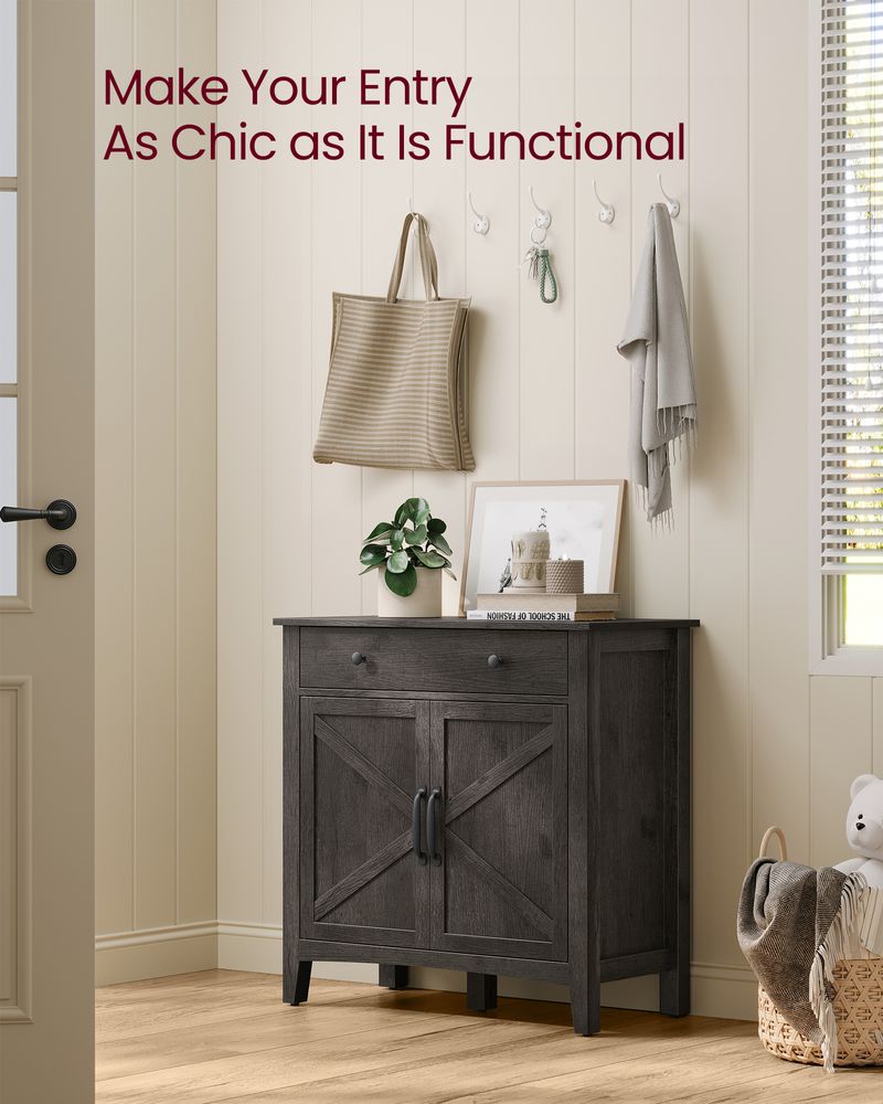 Buffet Cabinet - With Storage And Drawer - Farmhouse Style