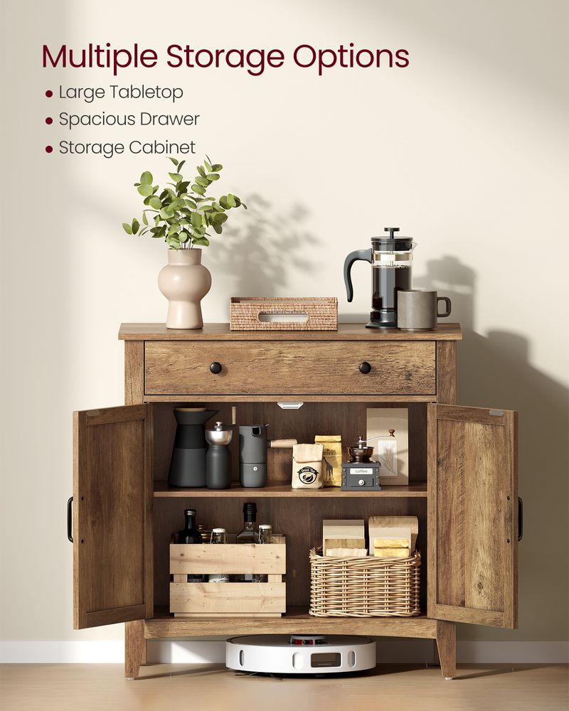 Buffet Cabinet - With Storage And Drawer - Farmhouse Style