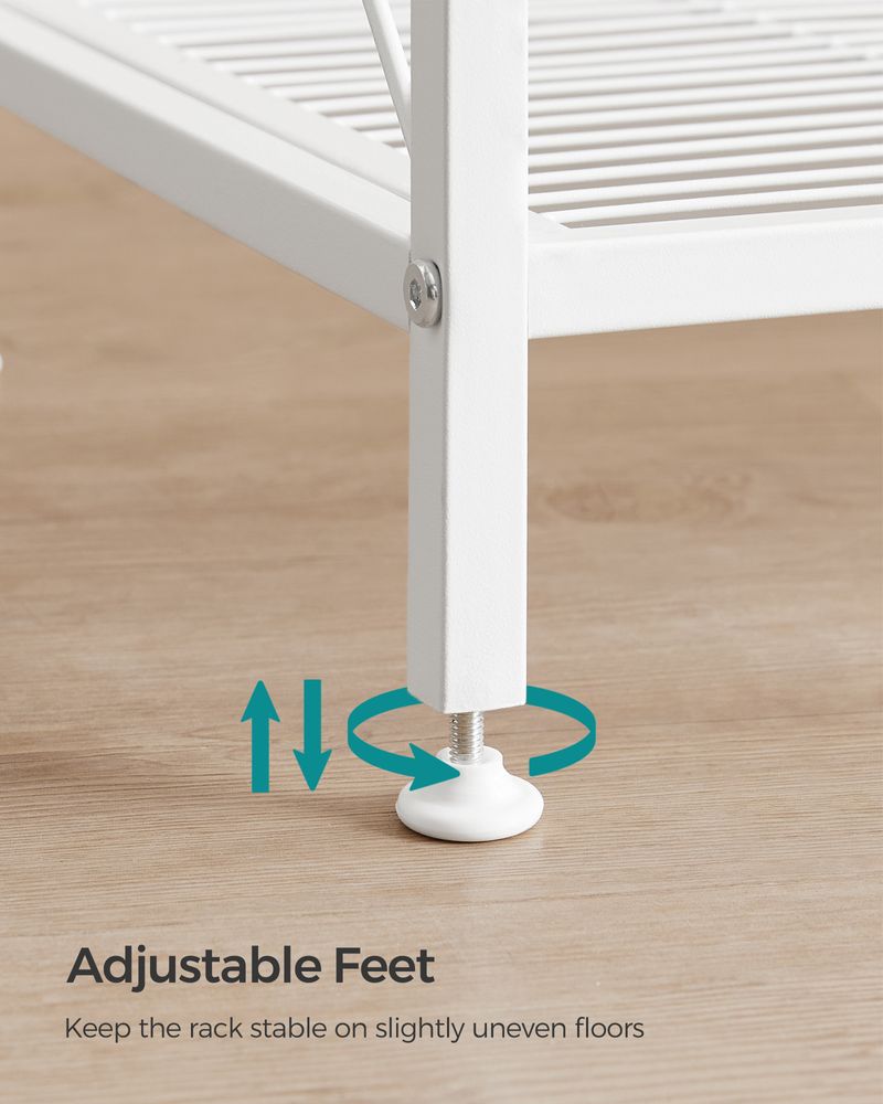 Metal Storage Rack - 5 Tier - X Side Frame Shelving Unit