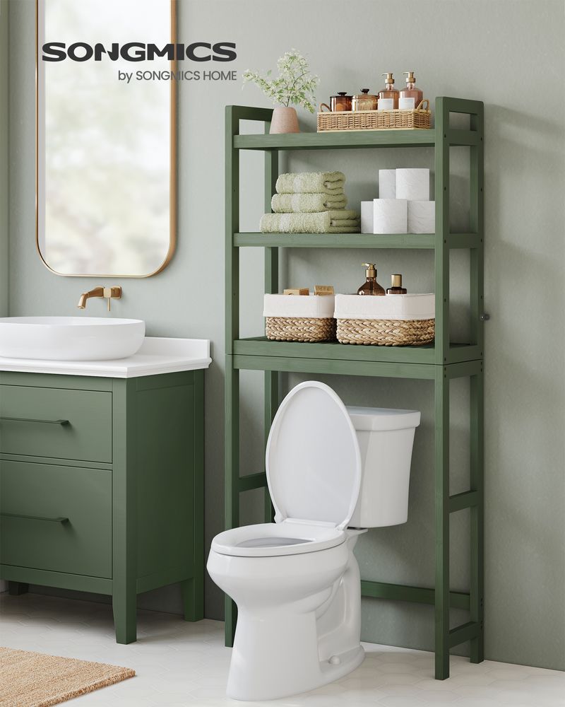 Over The Toilet Storage Rack - 3 Tier - Bathroom Organizer