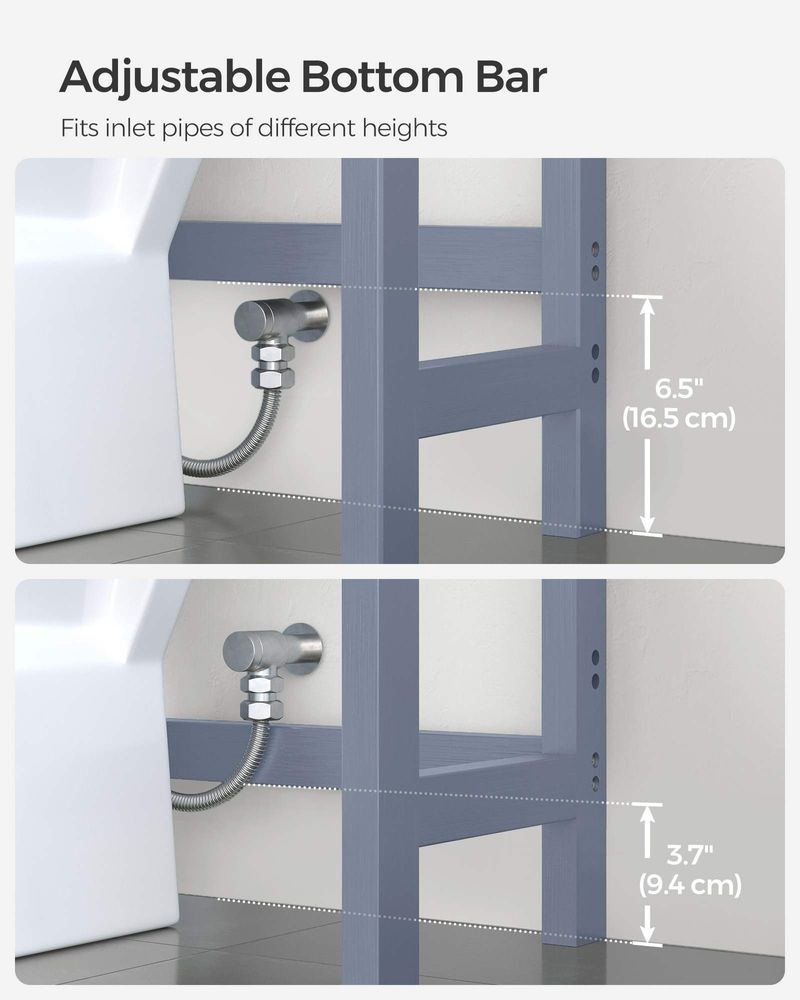 Over The Toilet Storage Rack - 3 Tier - Bathroom Organizer