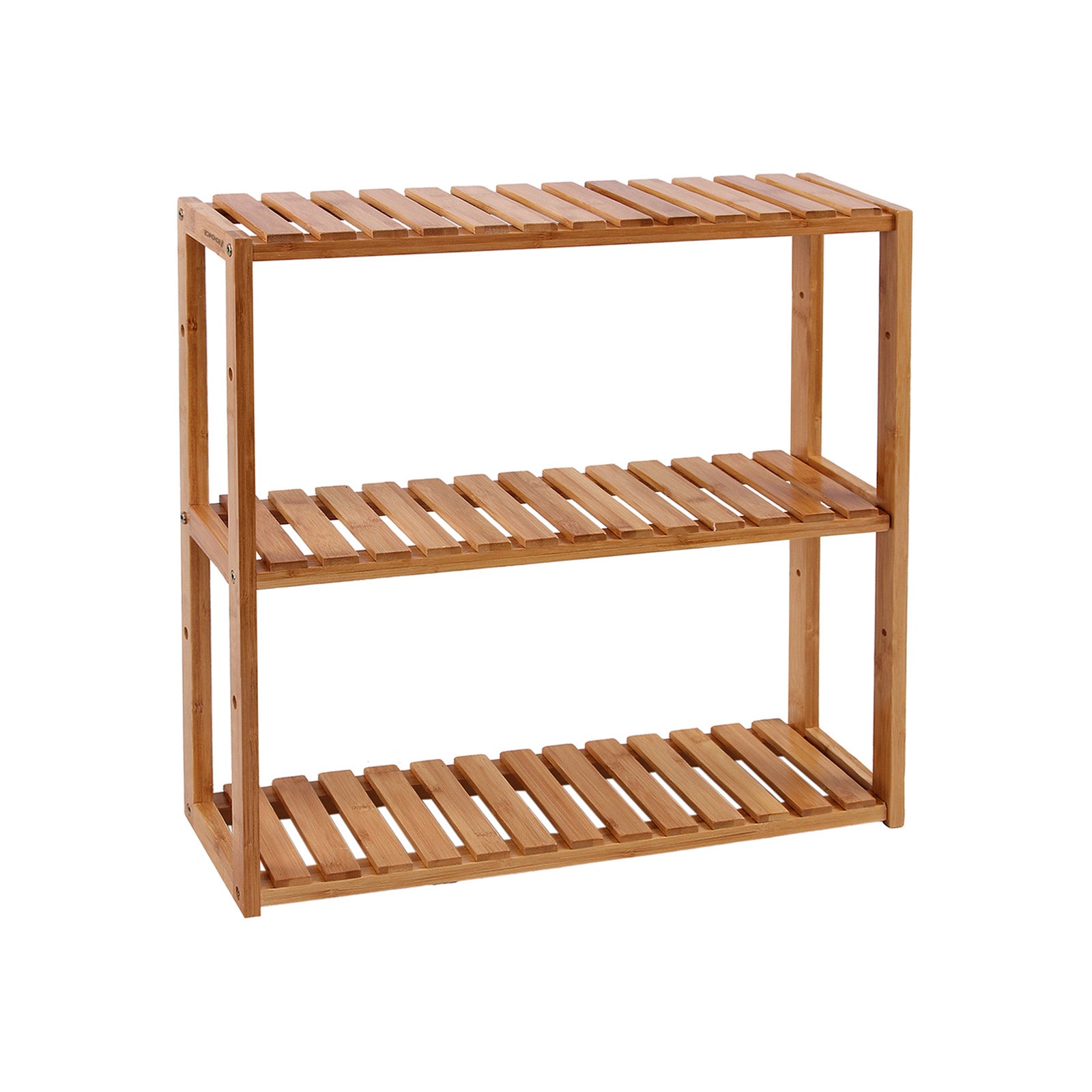 3-Tier Bamboo Bathroom Shelf – Adjustable Shelves – Wall Mount or Freestanding