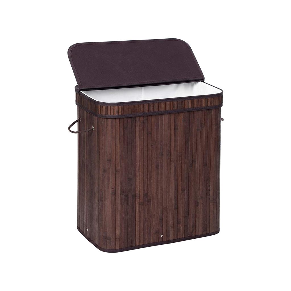 Laundry Hamper With Lid - Bamboo - 26.4 Gallon Capacity