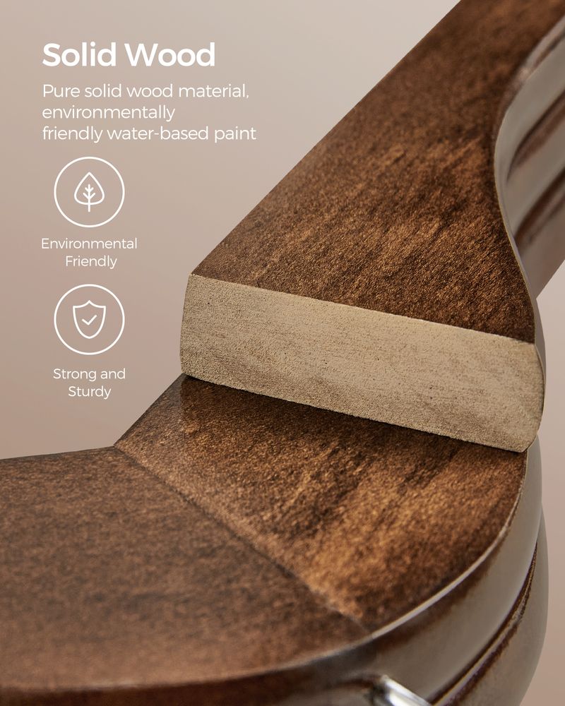 Wood Coat Hangers - Shoulder Notches - 360° Swivel - Set of 20