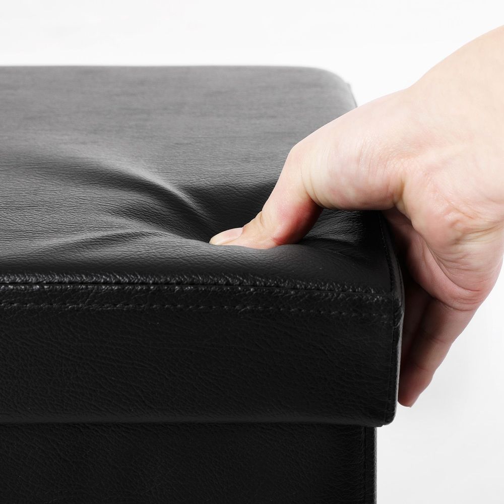 Storage Ottoman Cube - Folding - With Storage And Seating