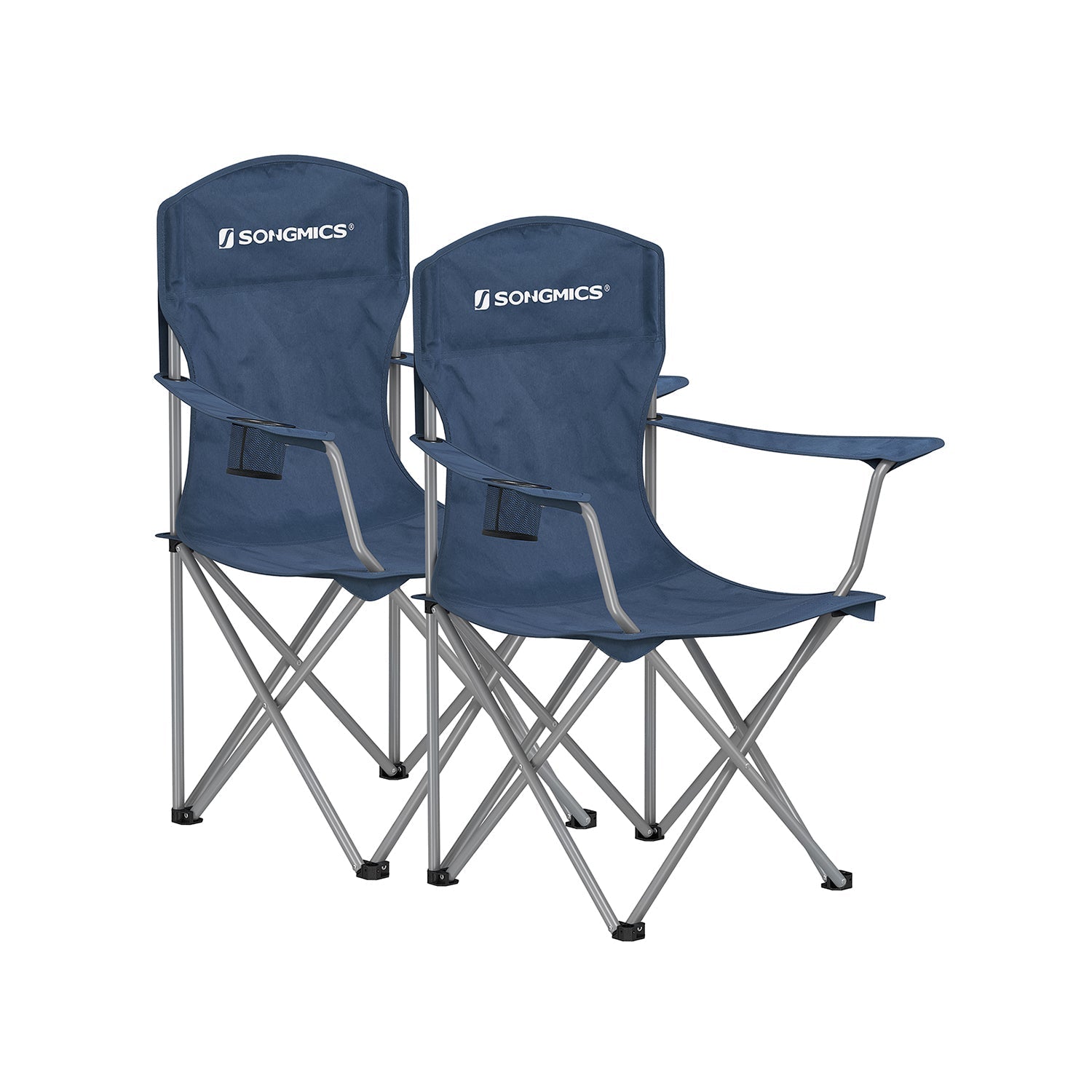 Folding Camping Chairs Set of 2 Portable Outdoor Chairs With Carry Bag
