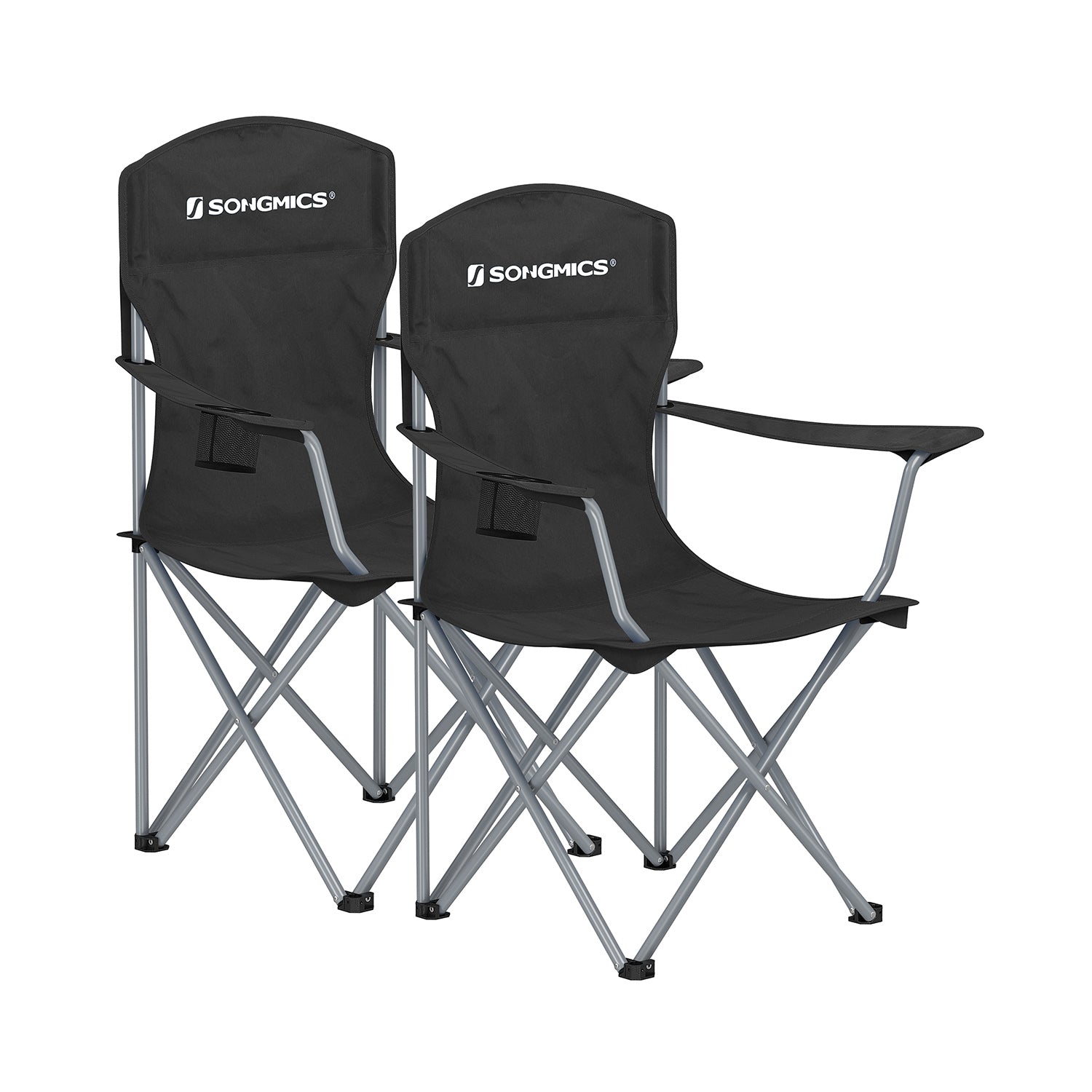 Folding Camping Chairs Set of 2 Portable Outdoor Chairs With Carry Bag
