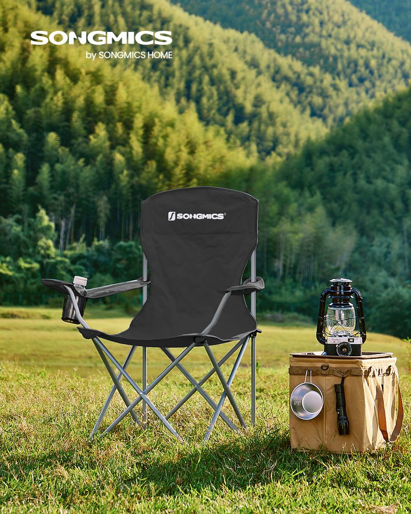 Folding Camping Chairs Set of 2 Portable Outdoor Chairs With Carry Bag