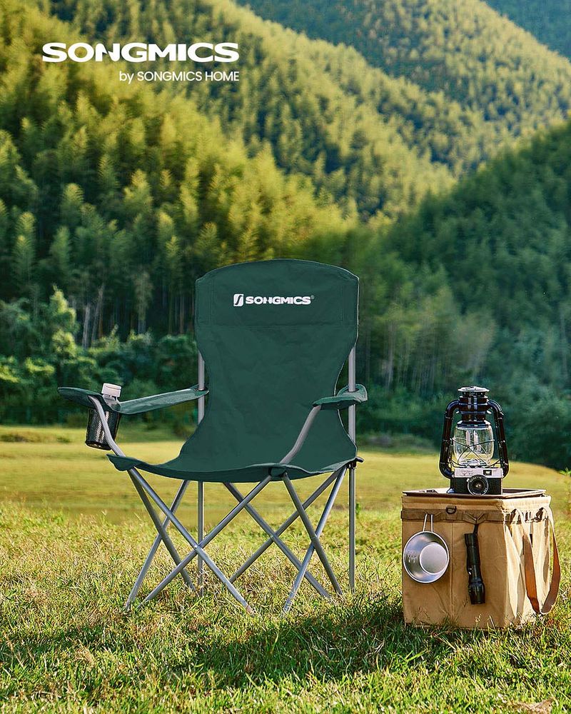 Folding Camping Chairs Set of 2 Portable Outdoor Chairs With Carry Bag