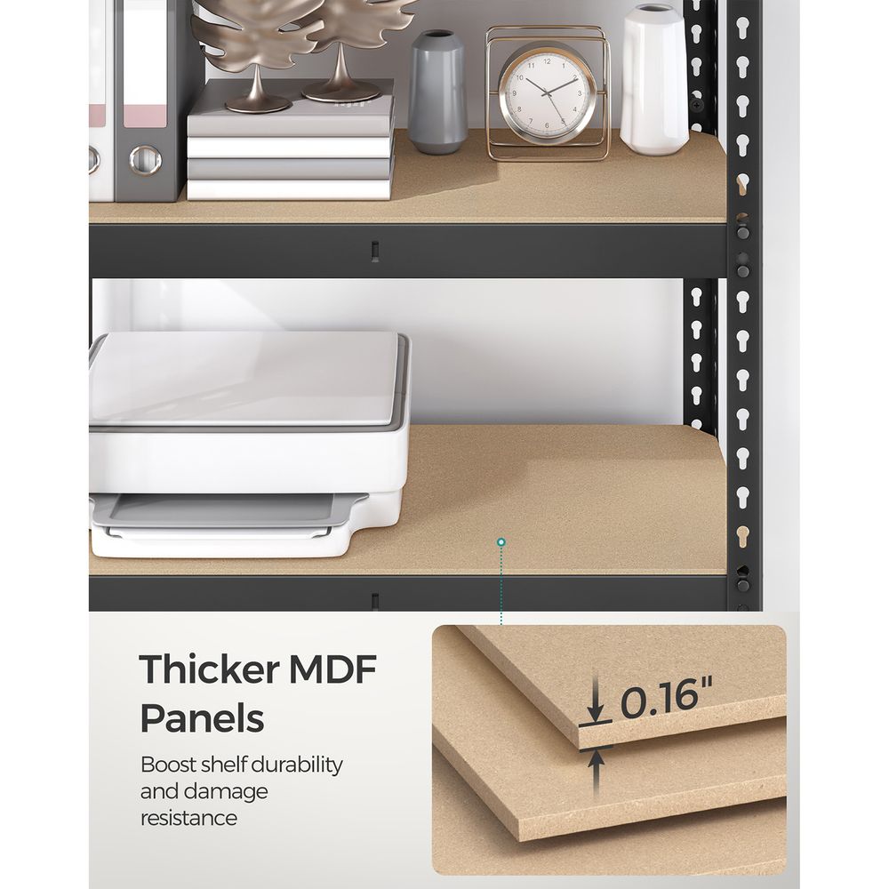 Garage Storage Shelf - 5 Tier Adjustable - Boltless Heavy Duty