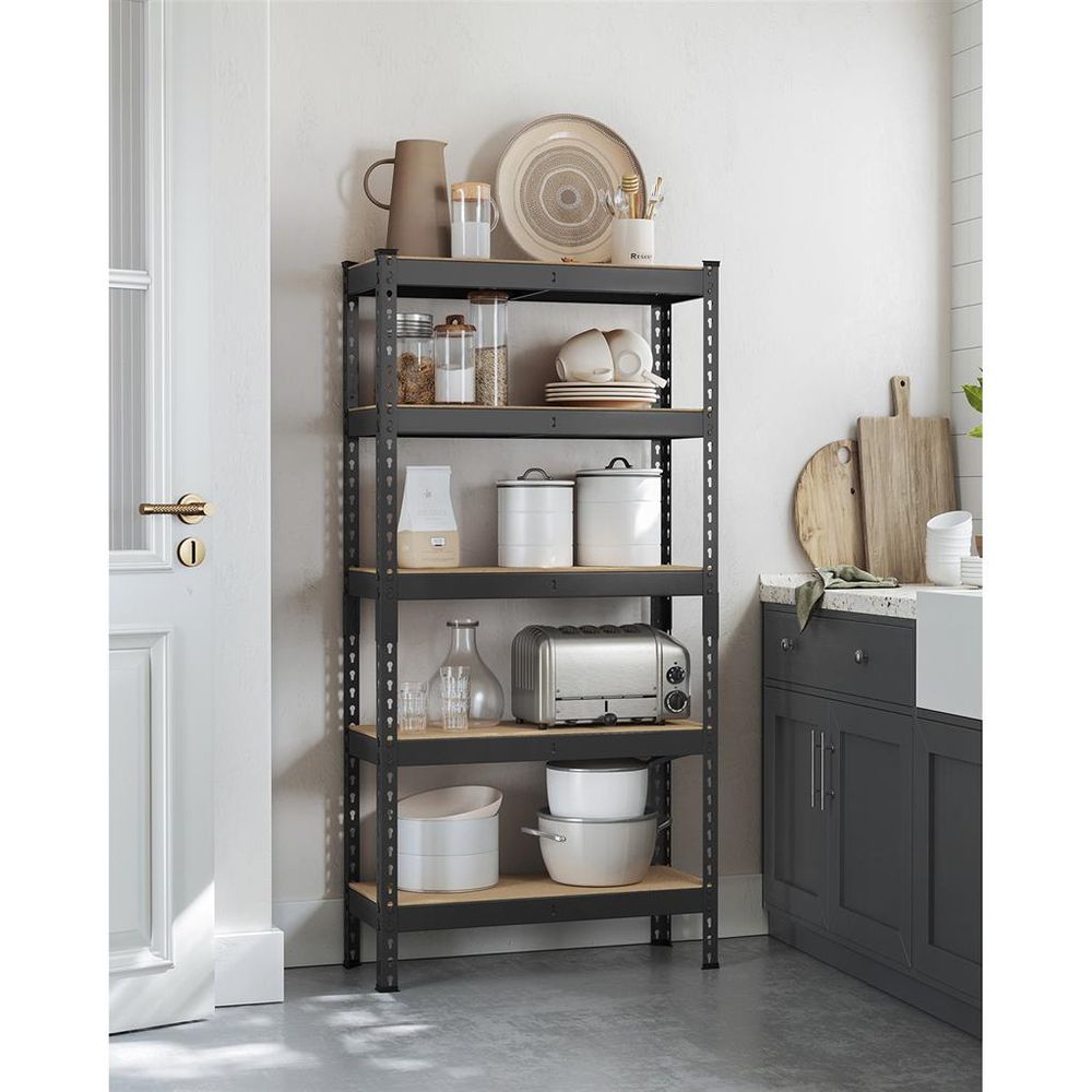 Storage Shelves - 5 Tier - Set Of 2 - Adjustable Heavy Duty