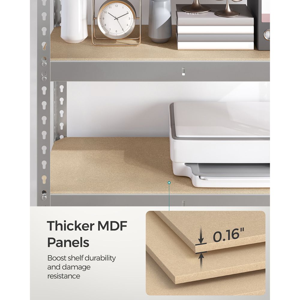 Garage Storage Shelf - 5 Tier Adjustable - Boltless Heavy Duty