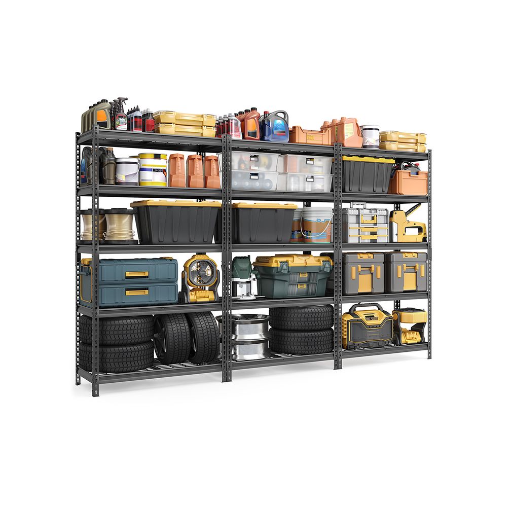 5-Tier Storage Shelves – Heavy-Duty Metal Rack – 2,250 lb Capacity
