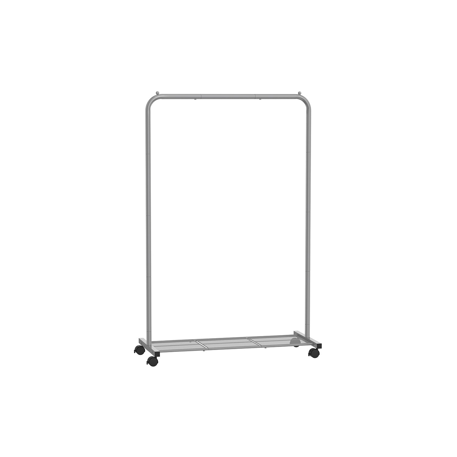 Clothes Rack With Wheels – Dense Mesh Storage Shelf – Rolling Garment Rack