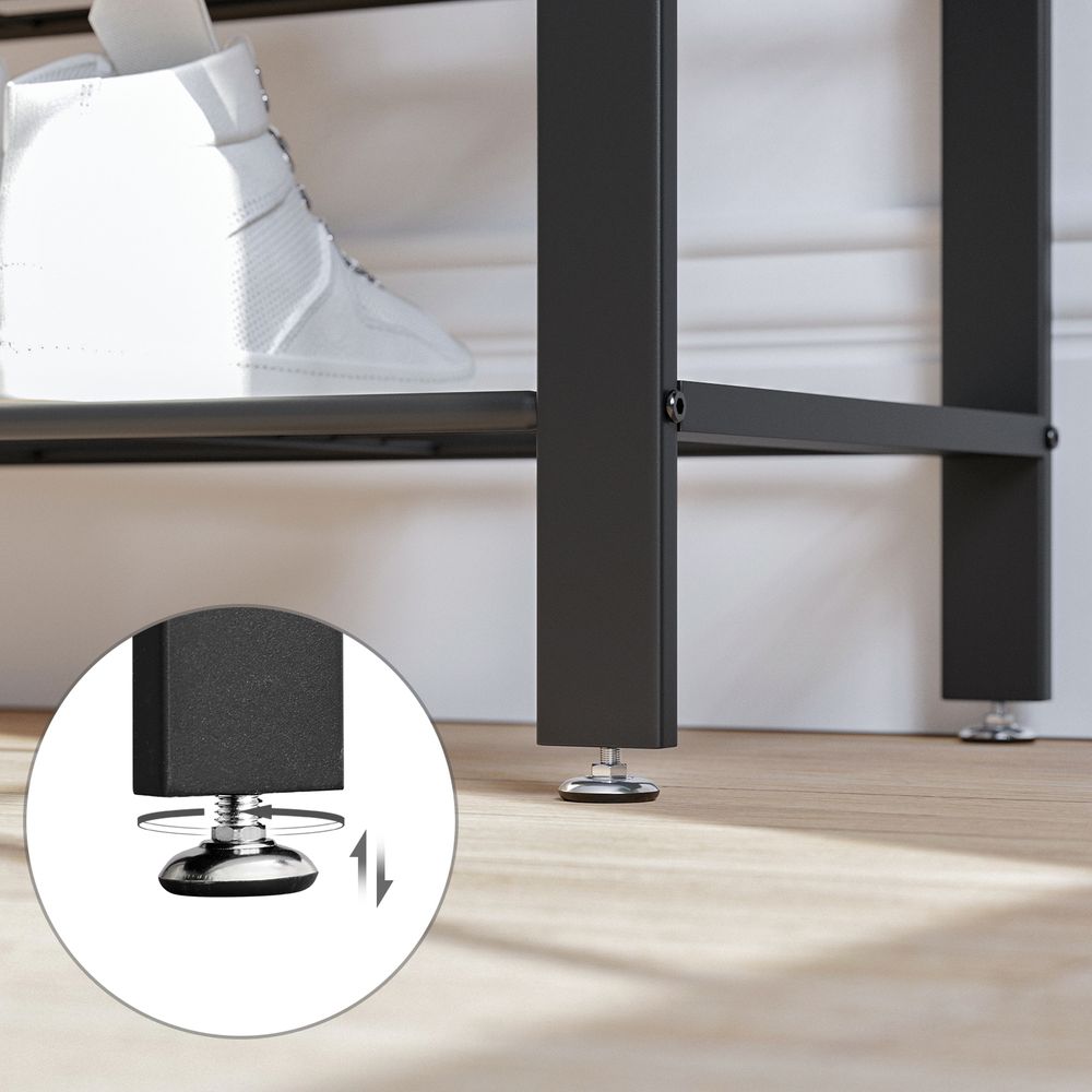 Industrial Coat Rack With Bench – 4-in-1 Hall Tree – Shoe Storage Entryway