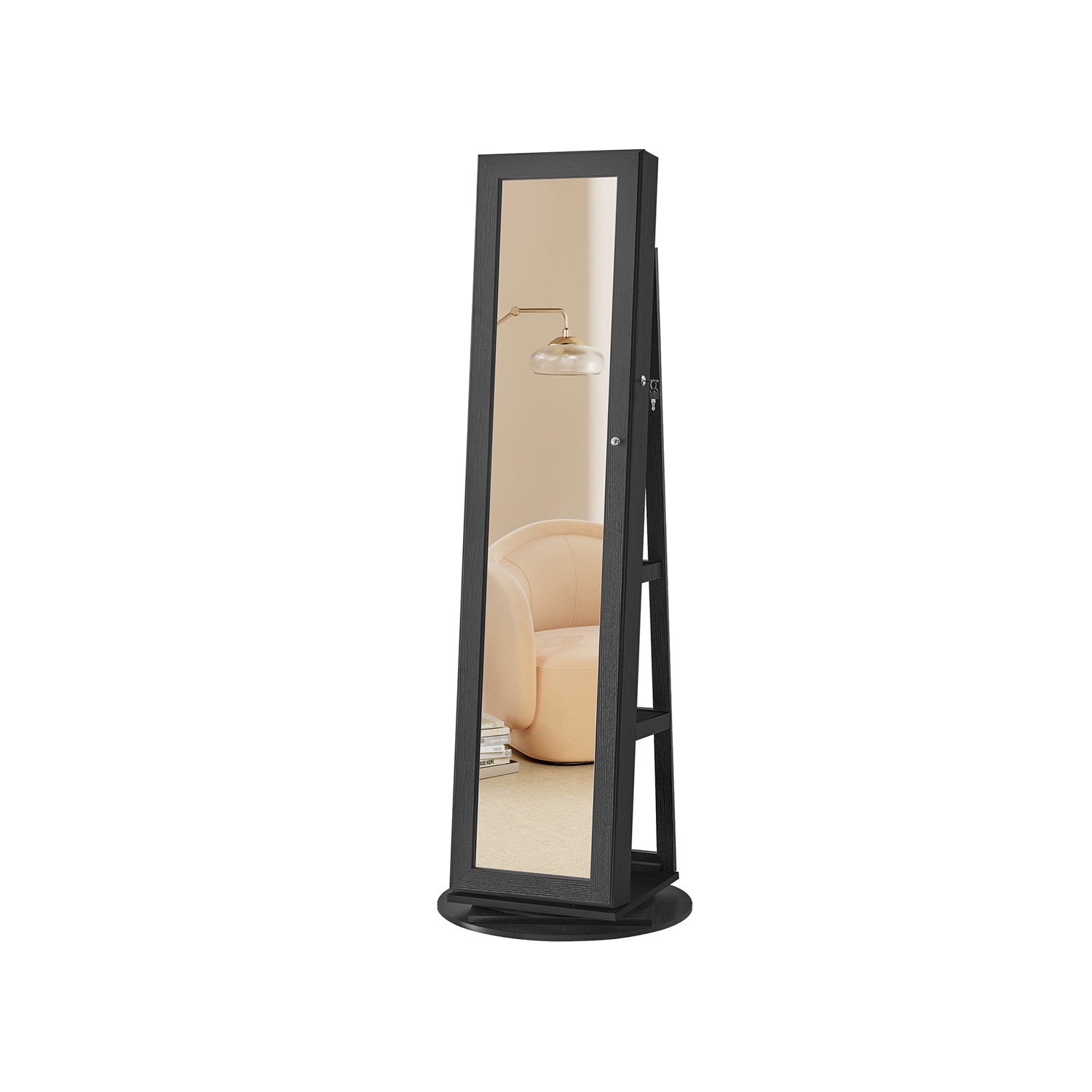 Jewelry Organizer Cabinet - Lockable - Full Length Mirror