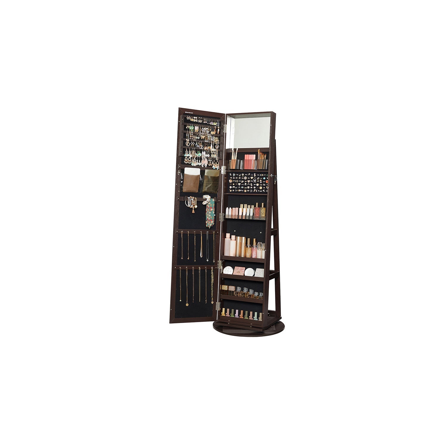 Jewelry Organizer Cabinet - Lockable - Full Length Mirror
