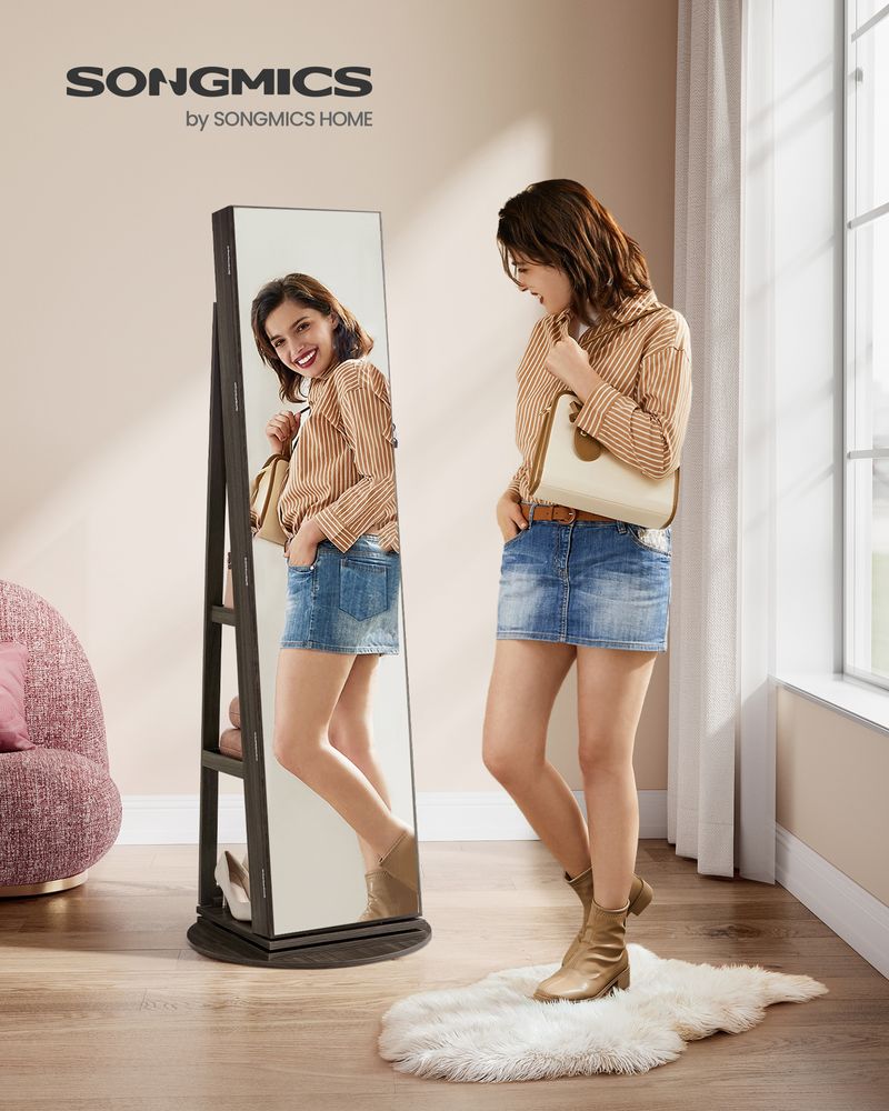 Jewelry Organizer Cabinet - Lockable - Mirror - 6 LED Lights