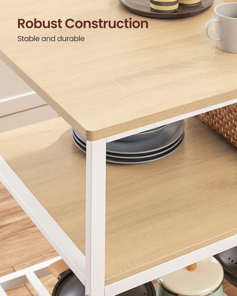 Kitchen Shelf - Large Worktop - Open Storage Shelves