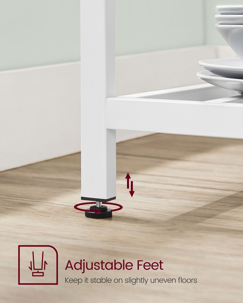 Kitchen Shelf - Large Worktop - Open Storage Shelves