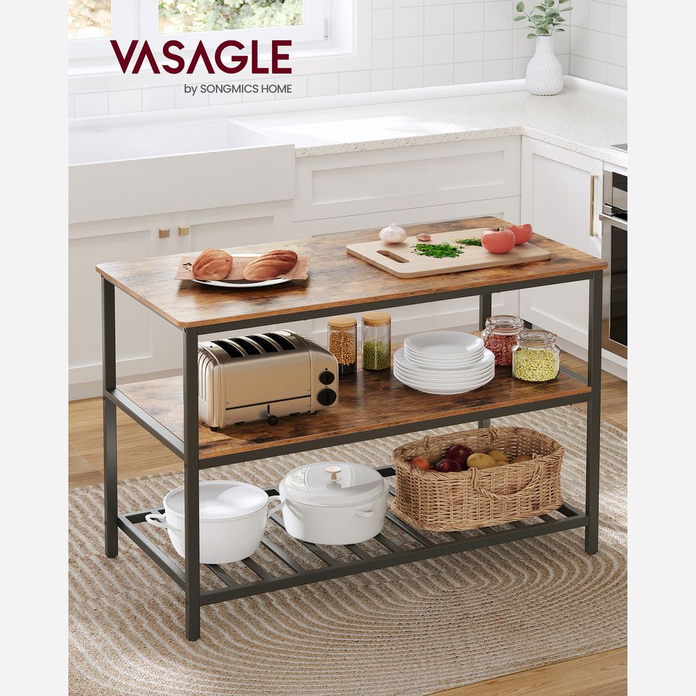 Kitchen Shelf - Large Worktop - Open Storage Shelves