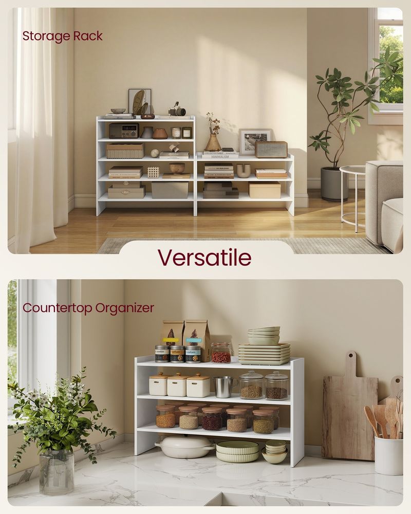Shoe Rack – Stackable Storage Shelves – Closet & Entryway Organizer