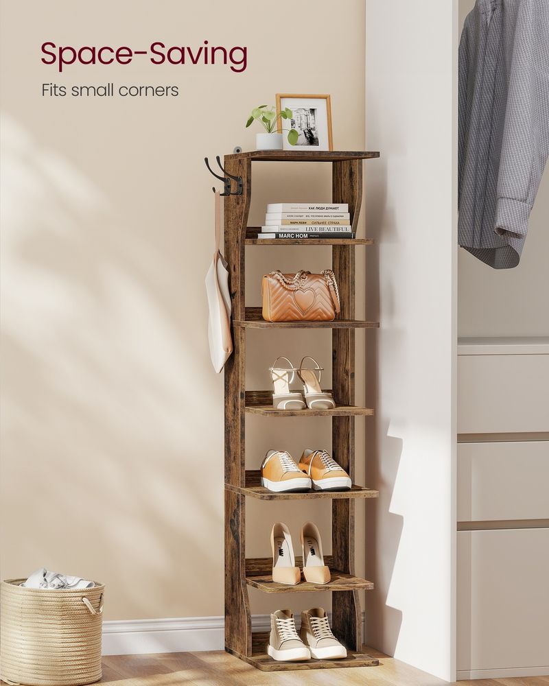 Slim Shoe Storage Rack – 7 or 9-Tier – Space-Saving Shoe Tower