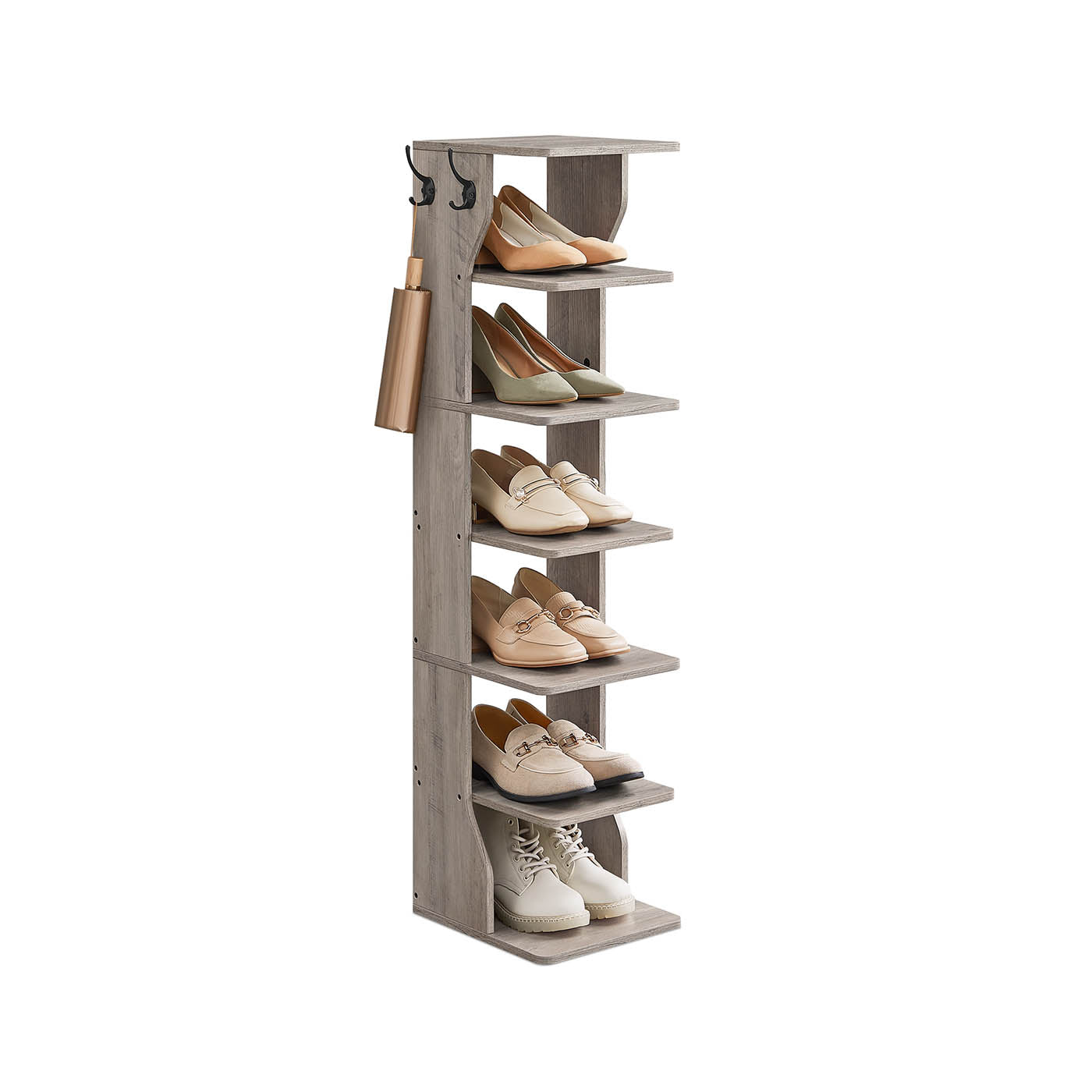 Slim Shoe Storage Rack – 7 or 9-Tier – Space-Saving Shoe Tower