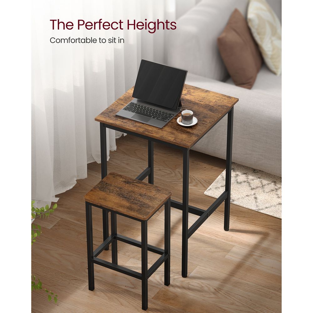 Bar Table and Chairs Set – Space-Saving Design – High Top Pub Set