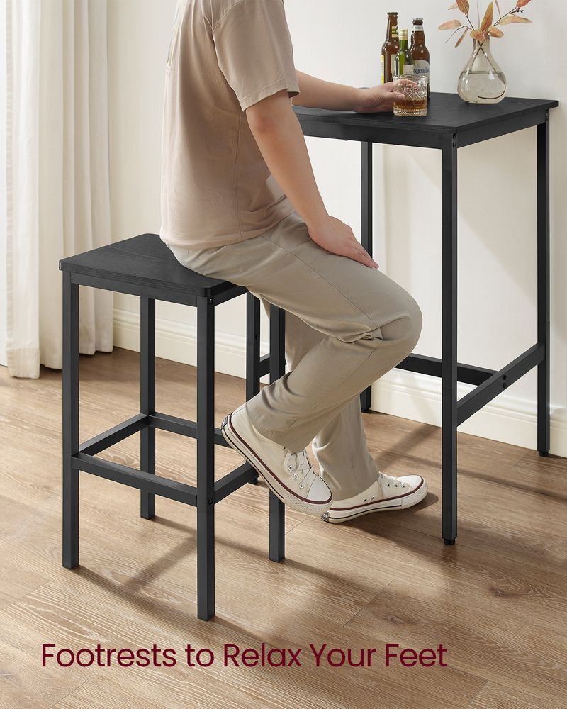 Bar Table and Chairs Set – Space-Saving Design – High Top Pub Set