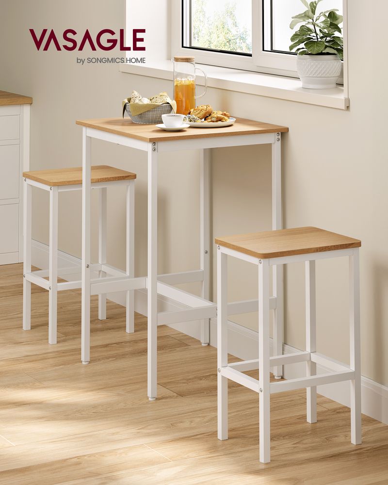 Bar Table and Chairs Set – Space-Saving Design – High Top Pub Set