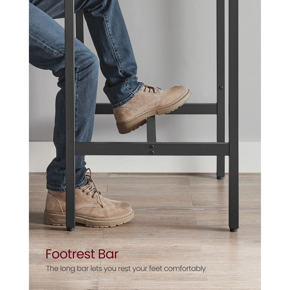 High Top Bar Table – Square Design – Industrial Pub Table