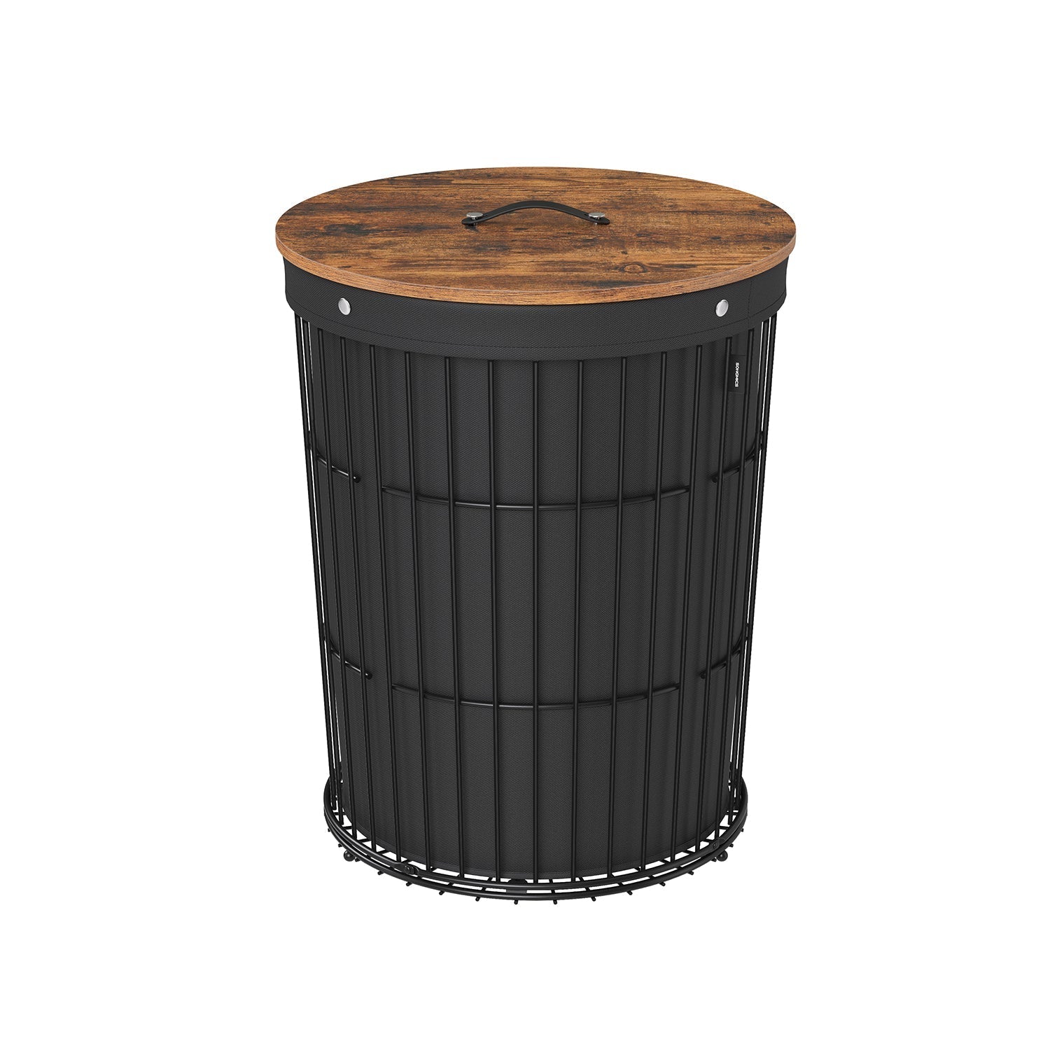 Laundry Hamper – Round Design With Lid – Removable Liner Basket