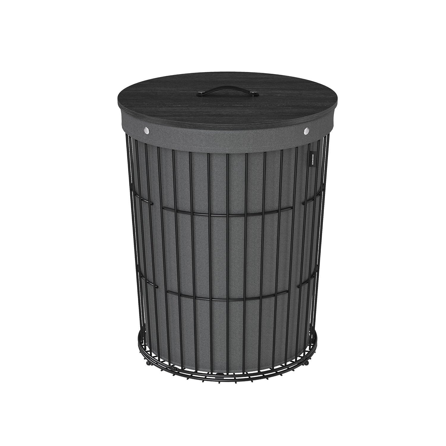 Laundry Hamper – Round Design With Lid – Removable Liner Basket