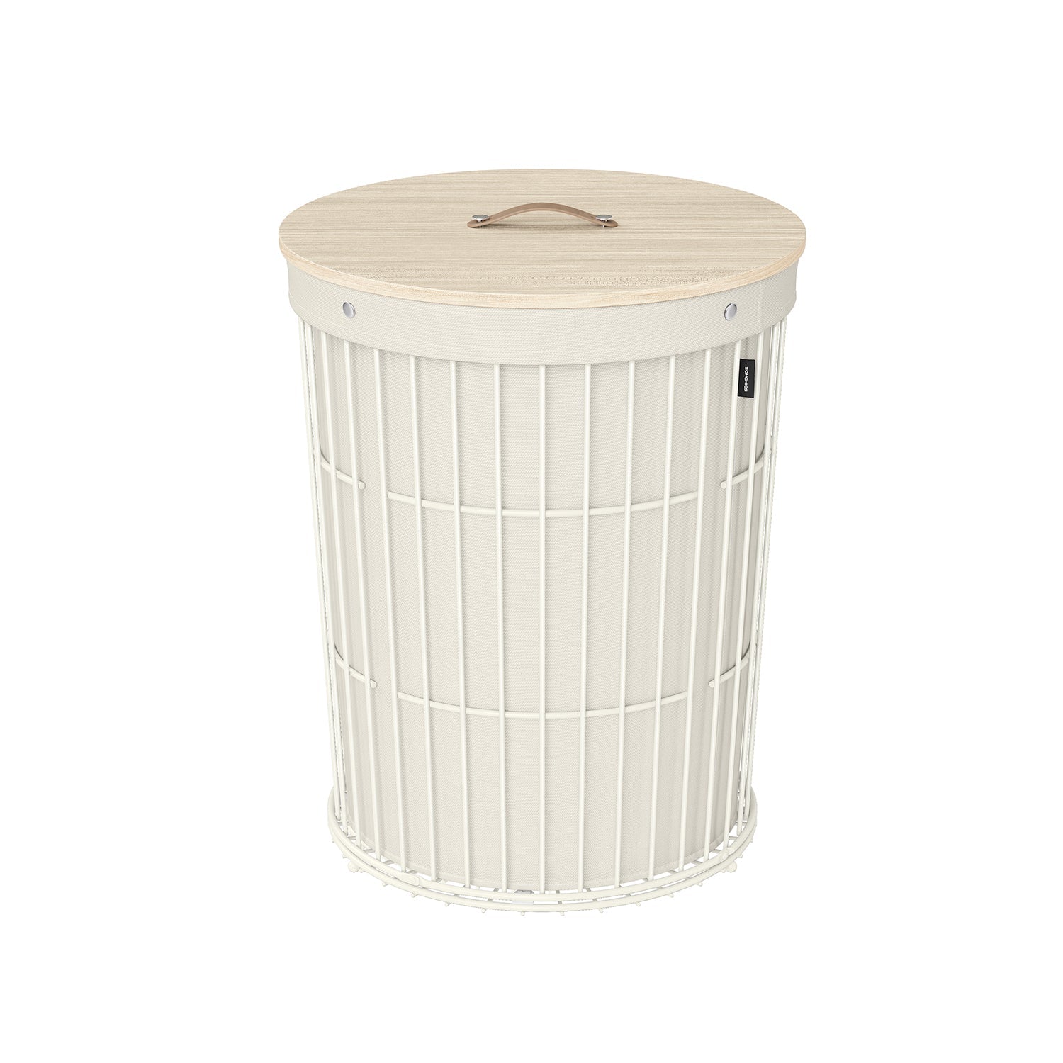 Laundry Hamper – Round Design With Lid – Removable Liner Basket