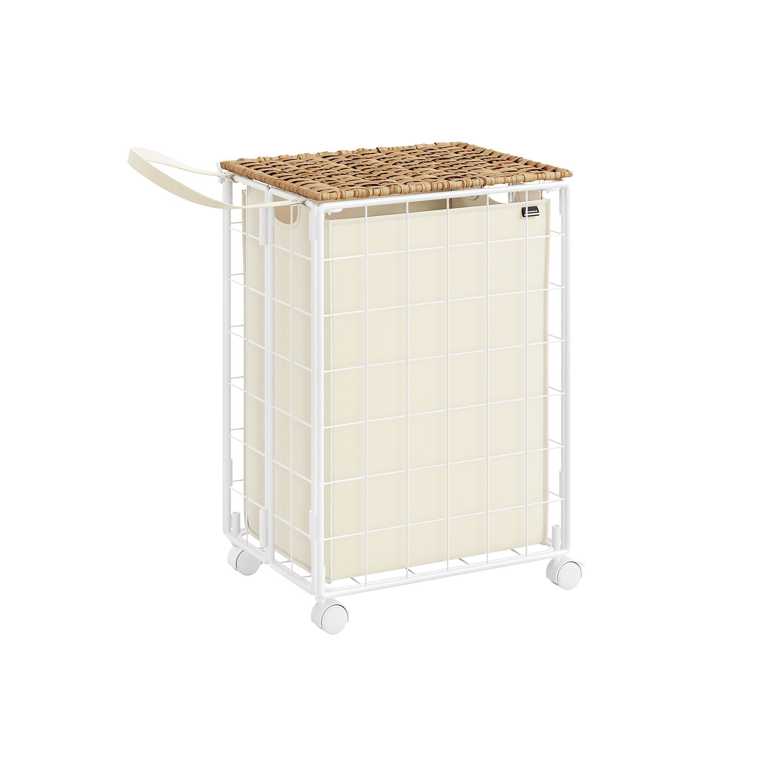 23.8 Gallon Laundry Hamper With Wheels Removable Liner Basket