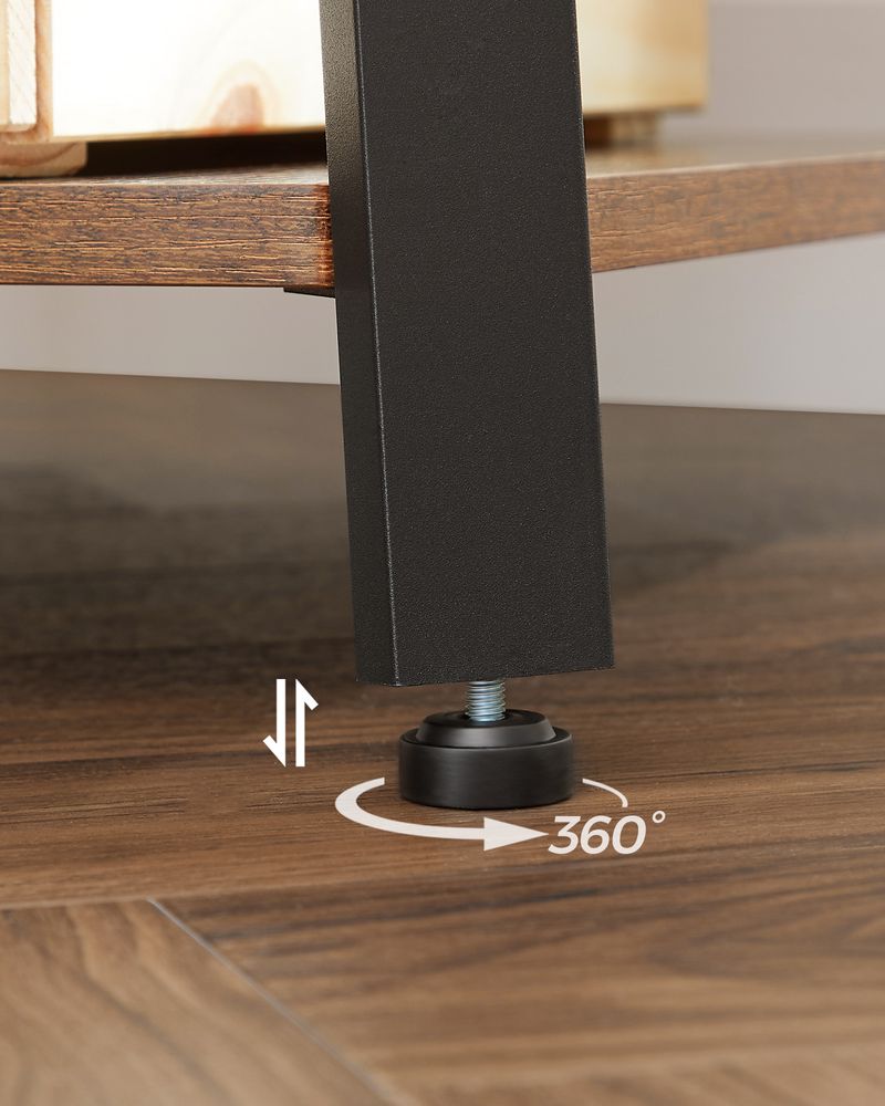 Coat Stand - Corner With 3 Shelves - 8 Hook Entryway