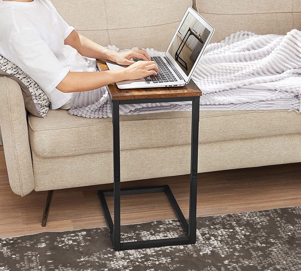 C-Shaped End Table – Slim Design – Sofa and Bed Side Table