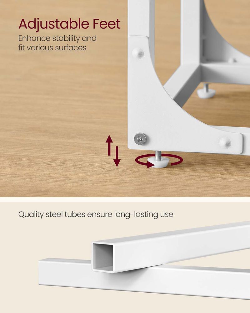 C-Shaped End Table – Slim Design – Sofa and Bed Side Table