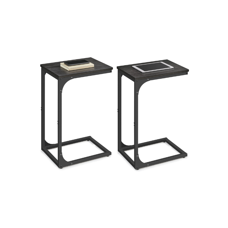 C-Shaped End Table – Slim Design – Sofa and Bed Side Table