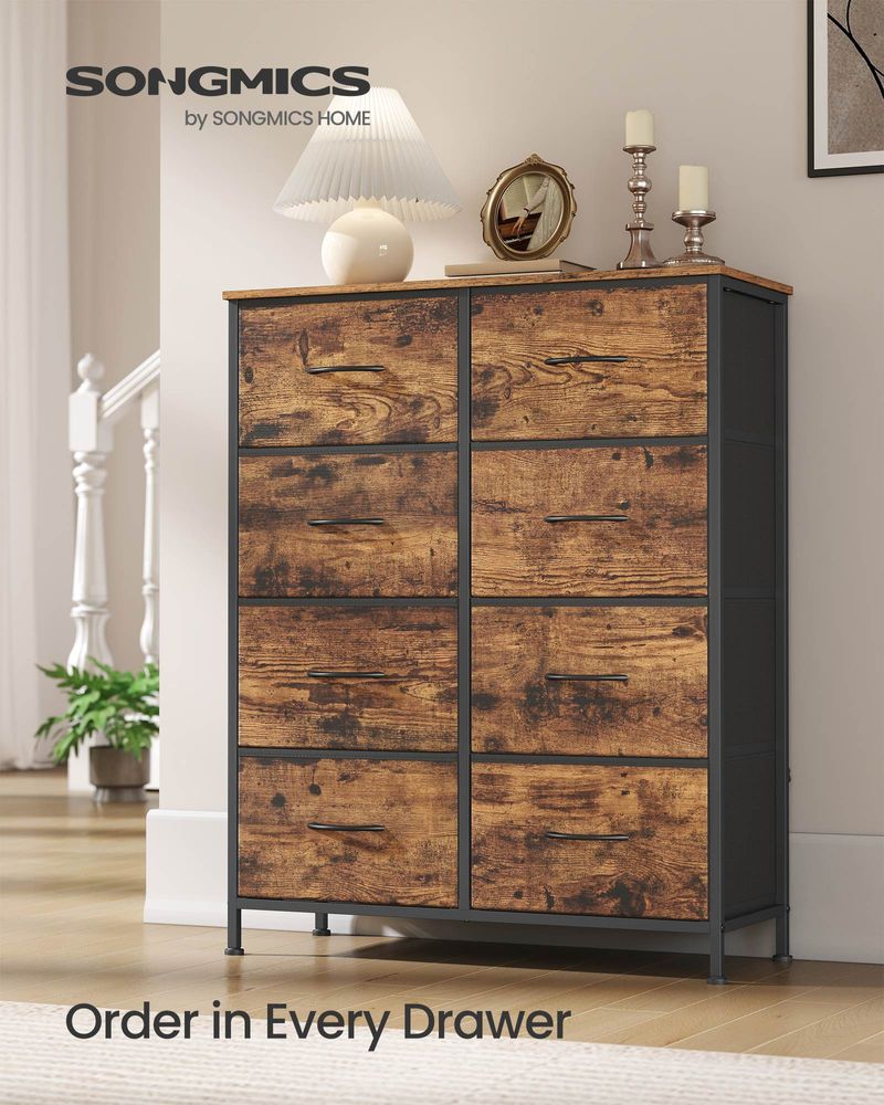 Dresser For Bedroom - Storage Organizer - TV Stand With Drawers