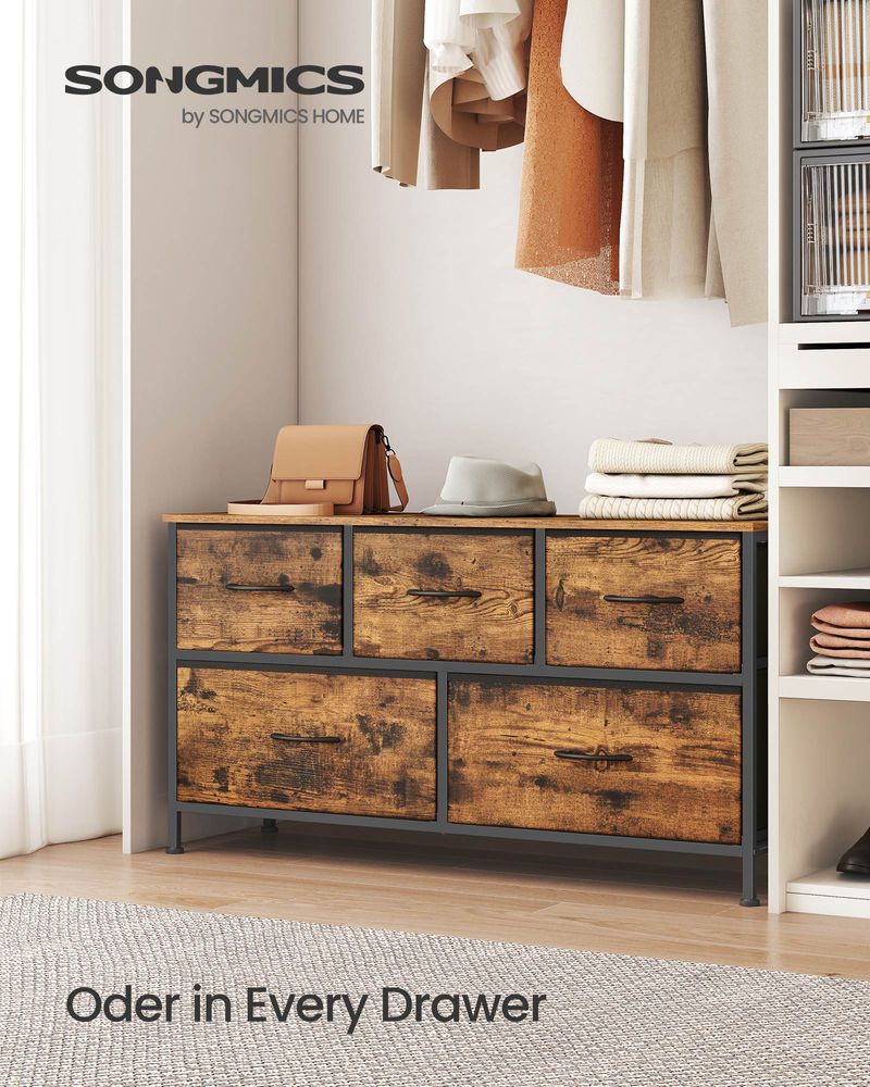 Dresser For Bedroom - Storage Organizer - TV Stand With Drawers