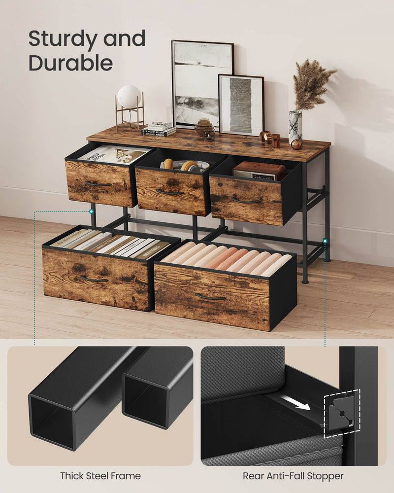 Dresser For Bedroom - Storage Organizer - TV Stand With Drawers