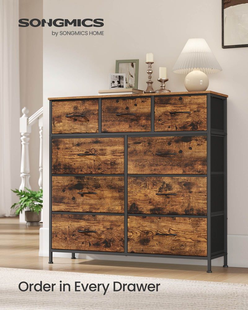Dresser For Bedroom - Storage Organizer - TV Stand With Drawers