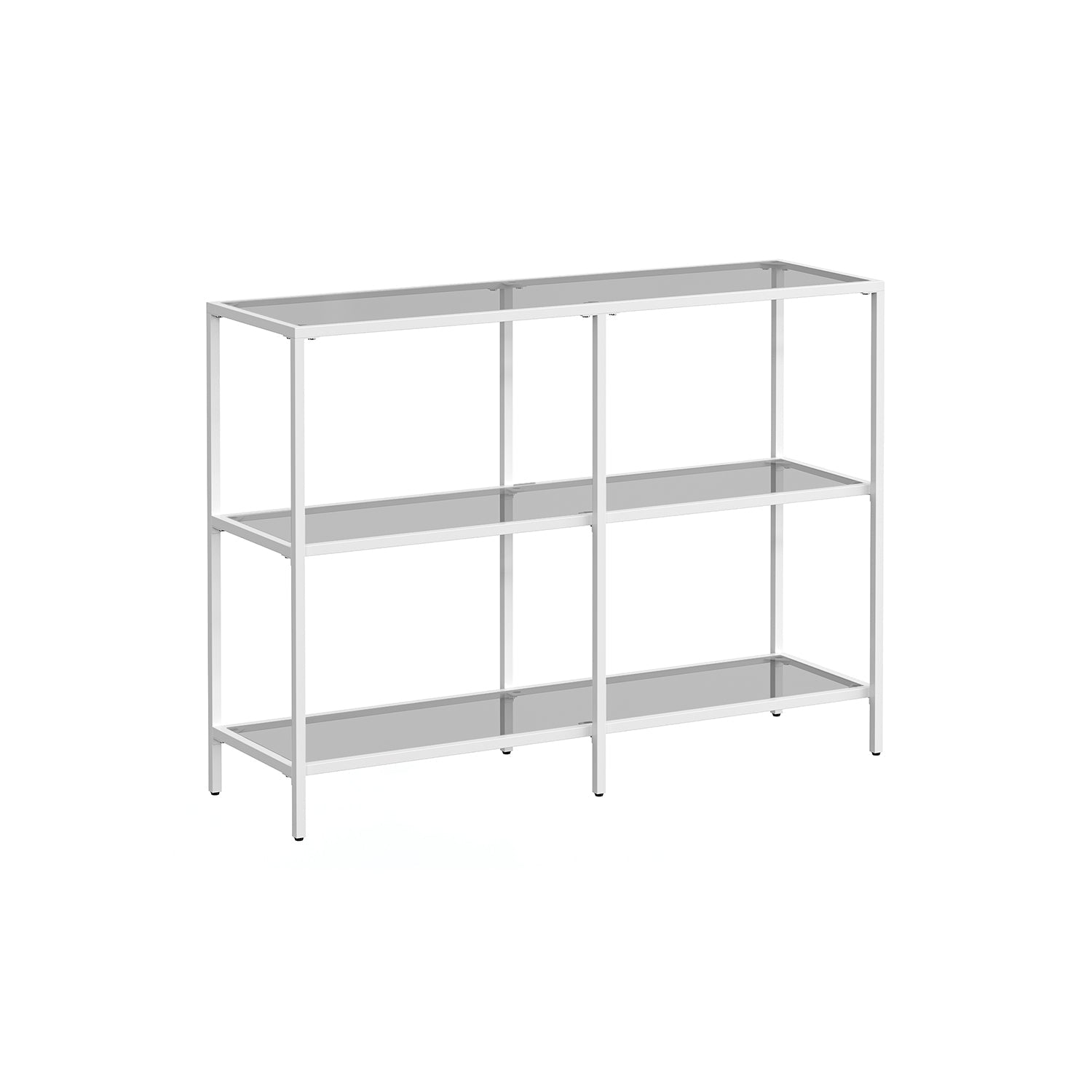Console Table - 39.4 Inch - 3 Shelf Glass Storage