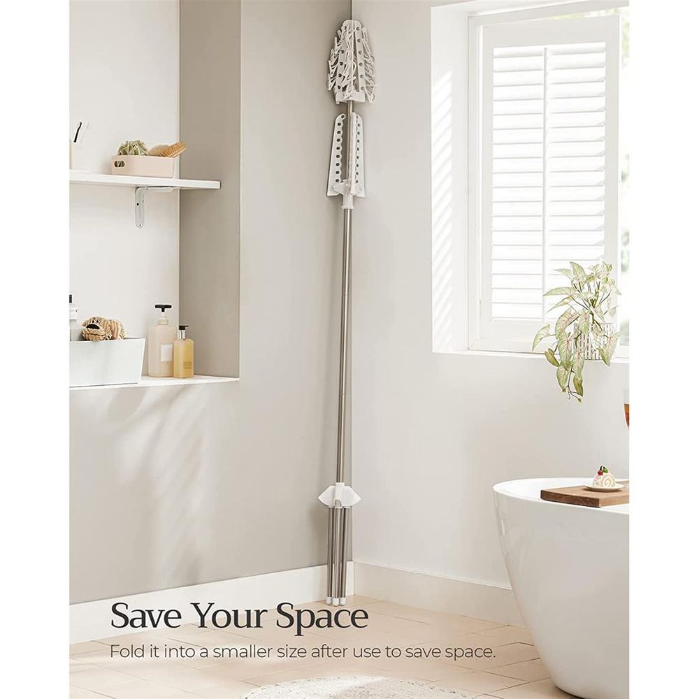 Clothes Drying Rack - 1–3 Tier Folding - 360° Rotating Arms