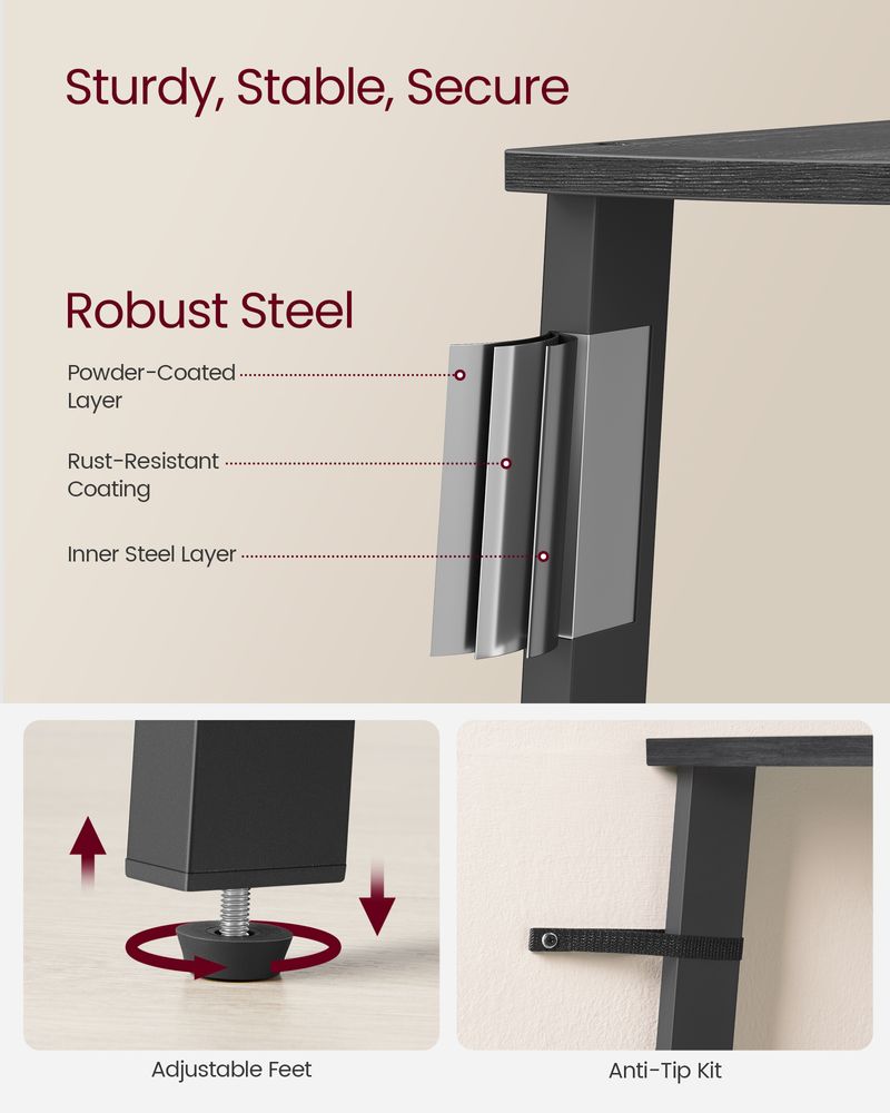 Corner Shelf Stand - 4 Tier - Floor Standing Storage