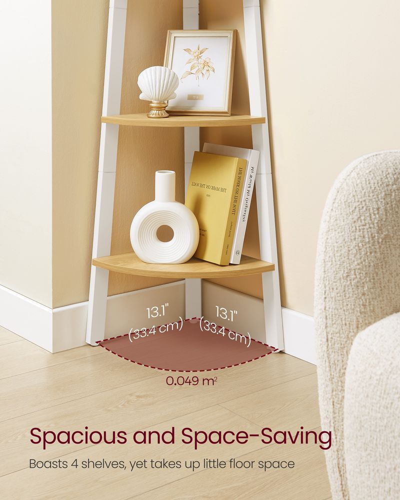 Corner Shelf Stand - 4 Tier - Floor Standing Storage